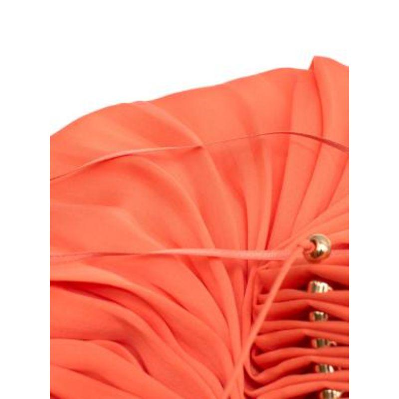 Stella McCartney Coral Pleated Trapeze Dress For Sale 4