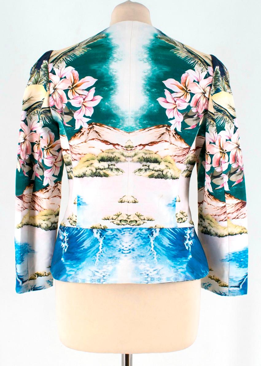 Women's Stella McCartney Cotton Hawaian Print Jacket - Size US4 For Sale