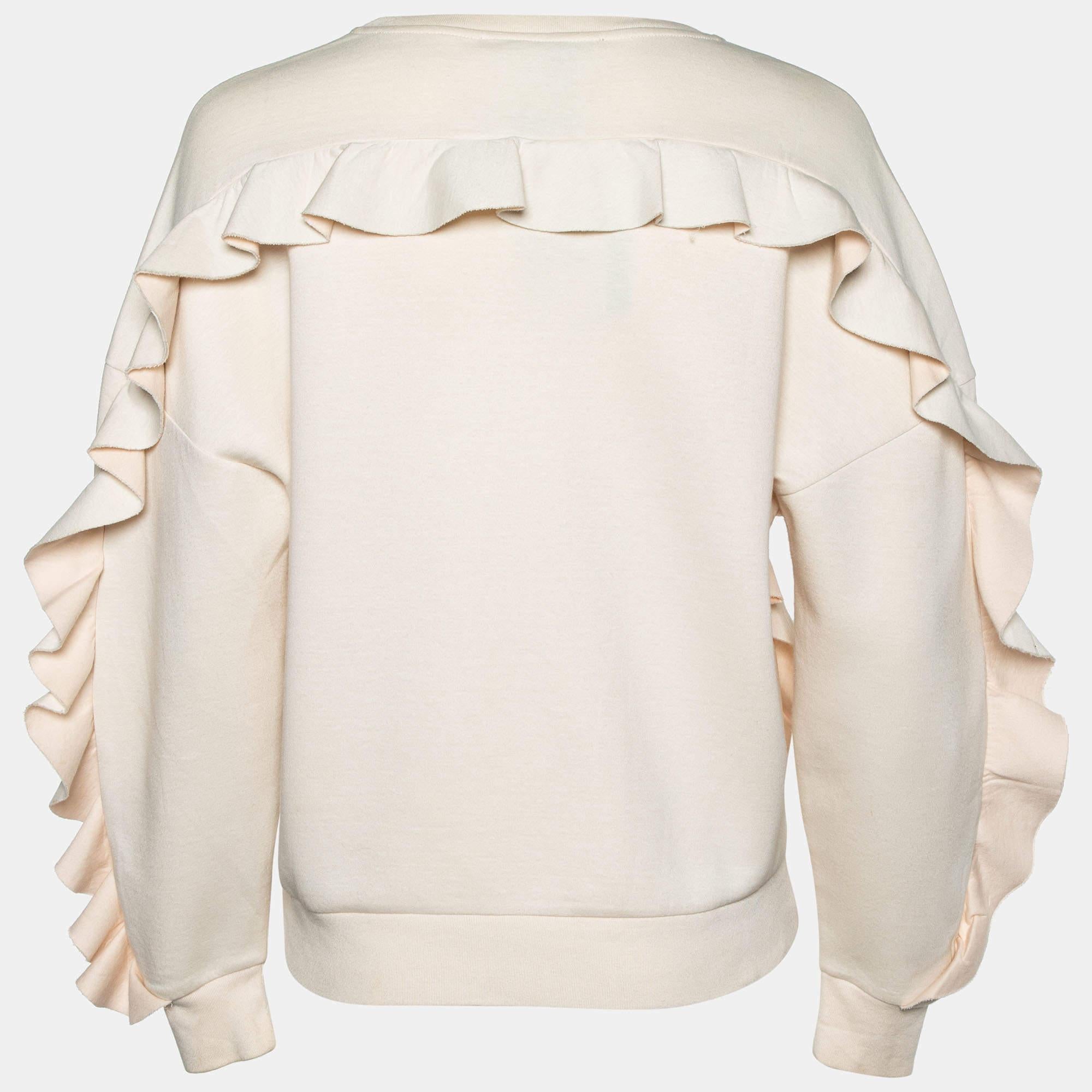 Que vous souhaitiez faire des sorties décontractées avec des amis ou simplement vous prélasser, ce sweat-shirt est une pièce polyvalente qui peut être stylisée de nombreuses façons. Elle a été réalisée à partir de matériaux de qualité supérieure et
