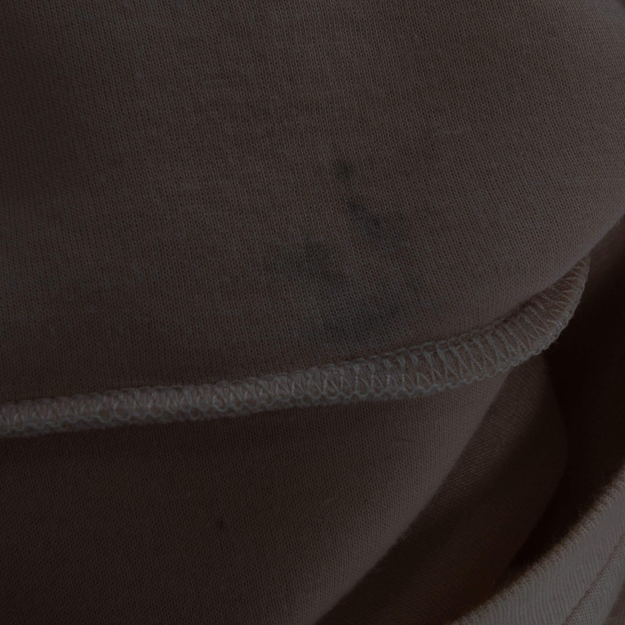 Stella McCartney - Sweat-shirt en tricot de coton crème avec bordure à volants S Pour femmes en vente