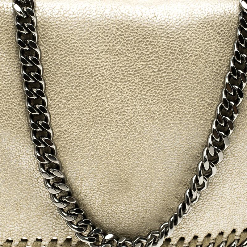 Stella McCartney Cream Leather Falabella Crossbody Bag 4