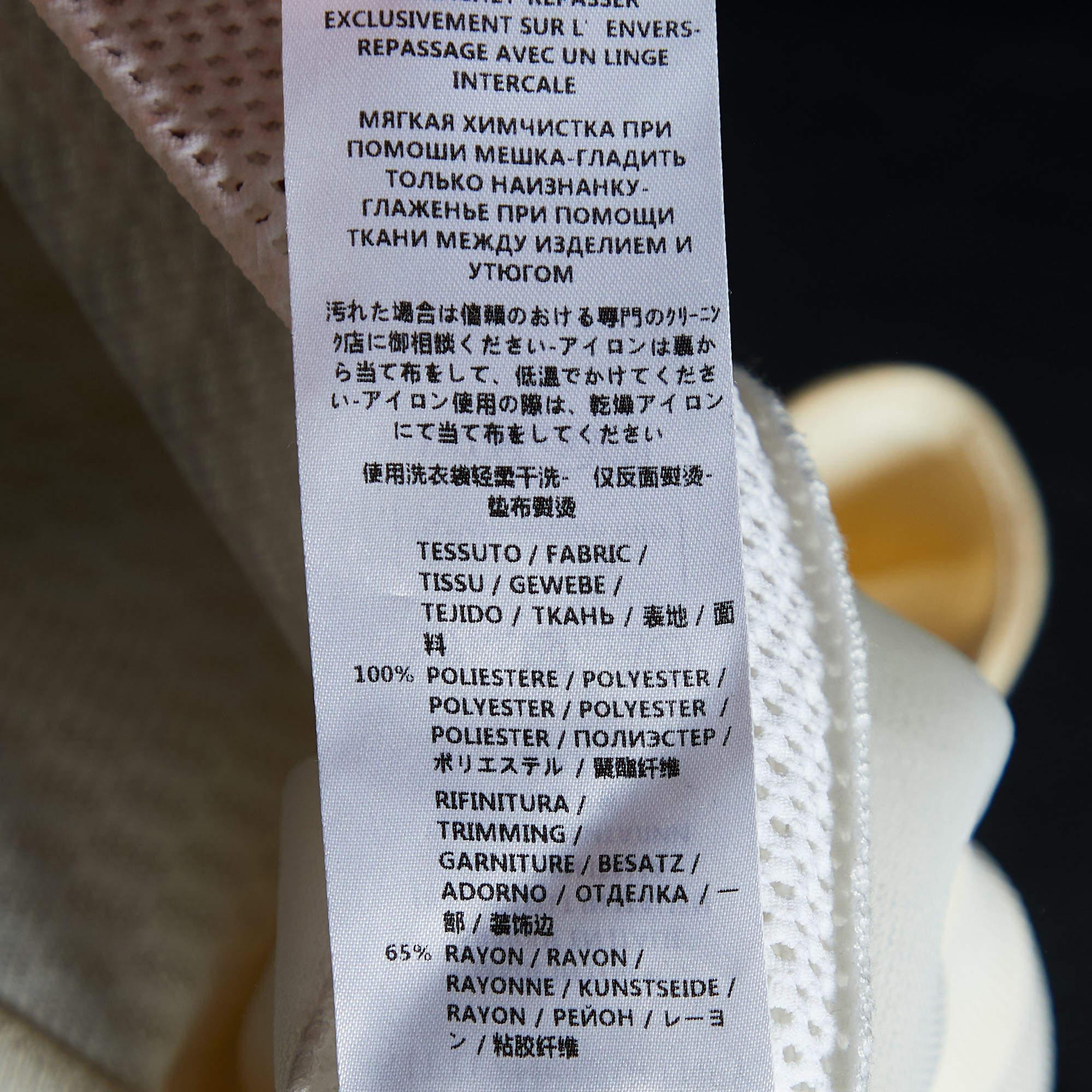 Stella McCartney - Pull sans manches à motifs crème M en vente 1