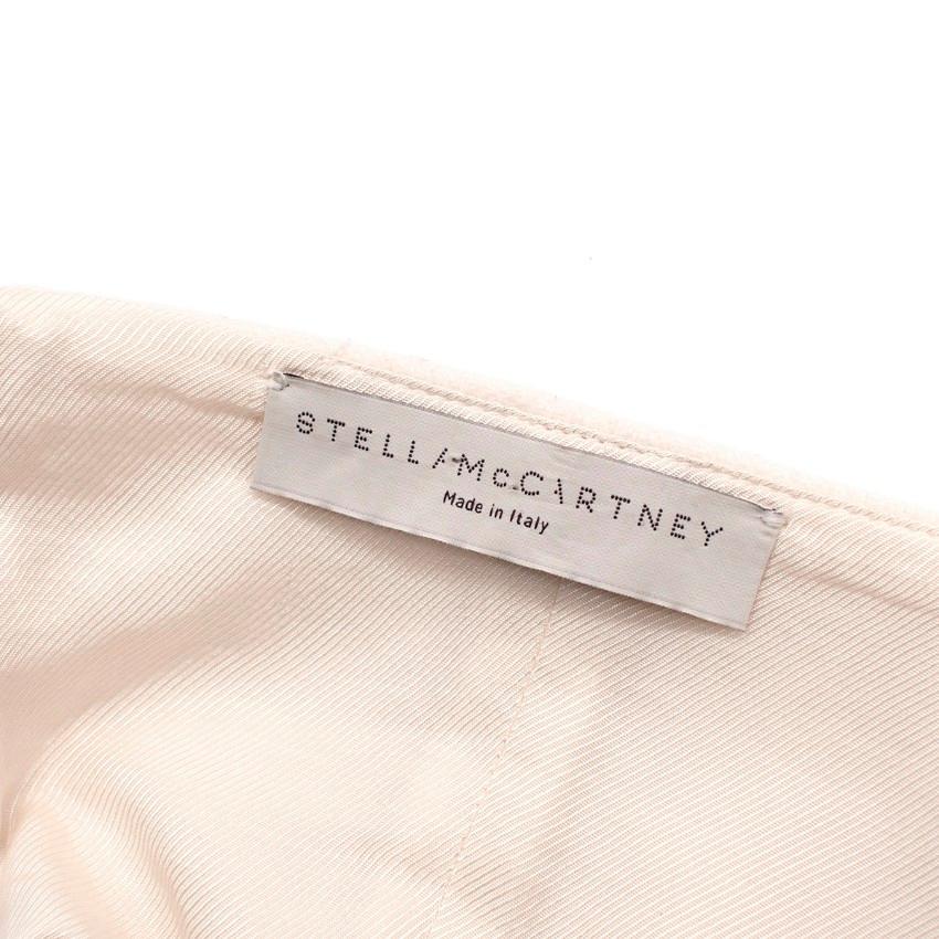 Stella McCartney Cremefarbenes Bustierkleid aus Wolle und Kaschmir mit Verzierungen im Zustand �„Hervorragend“ im Angebot in London, GB