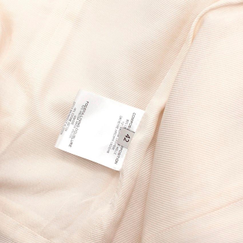 Stella McCartney Cremefarbenes Bustierkleid aus Wolle und Kaschmir mit Verzierungen Damen im Angebot