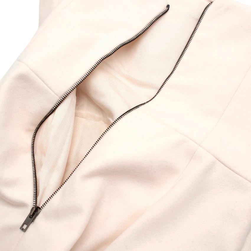 Stella McCartney Cremefarbenes Bustierkleid aus Wolle und Kaschmir mit Verzierungen im Angebot 1