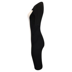 Knie langes Kleid mit Rundhalsausschnitt von Stella McCartney aus weißer Viskose
