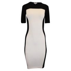 Knie langes Kleid mit Rundhalsausschnitt von Stella McCartney aus weißer Viskose