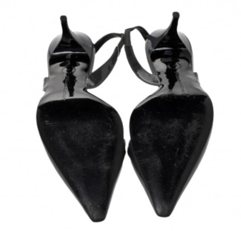 Stella McCartney - Sandali in finta pelle verniciata grigio scuro - taglia 37 3