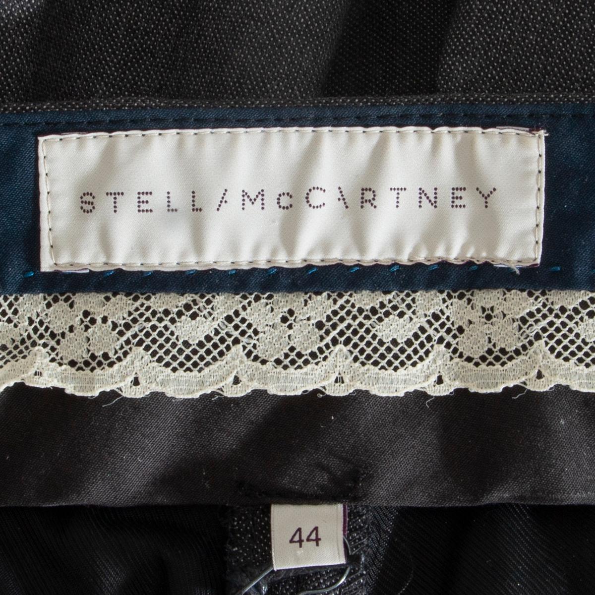 STELLA MCCARTNEY dunkelgraue CLASSIC SUIT-Hose aus Wolle 44 L im Angebot 1