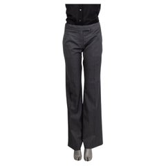 STELLA MCCARTNEY dark grey wool CLASSIC SUIT Pants 44 L