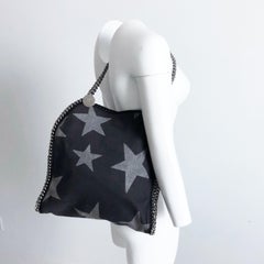 Stella McCartney Denim Star Small Falabella Tote Washed Denim Bag Fall 2016
