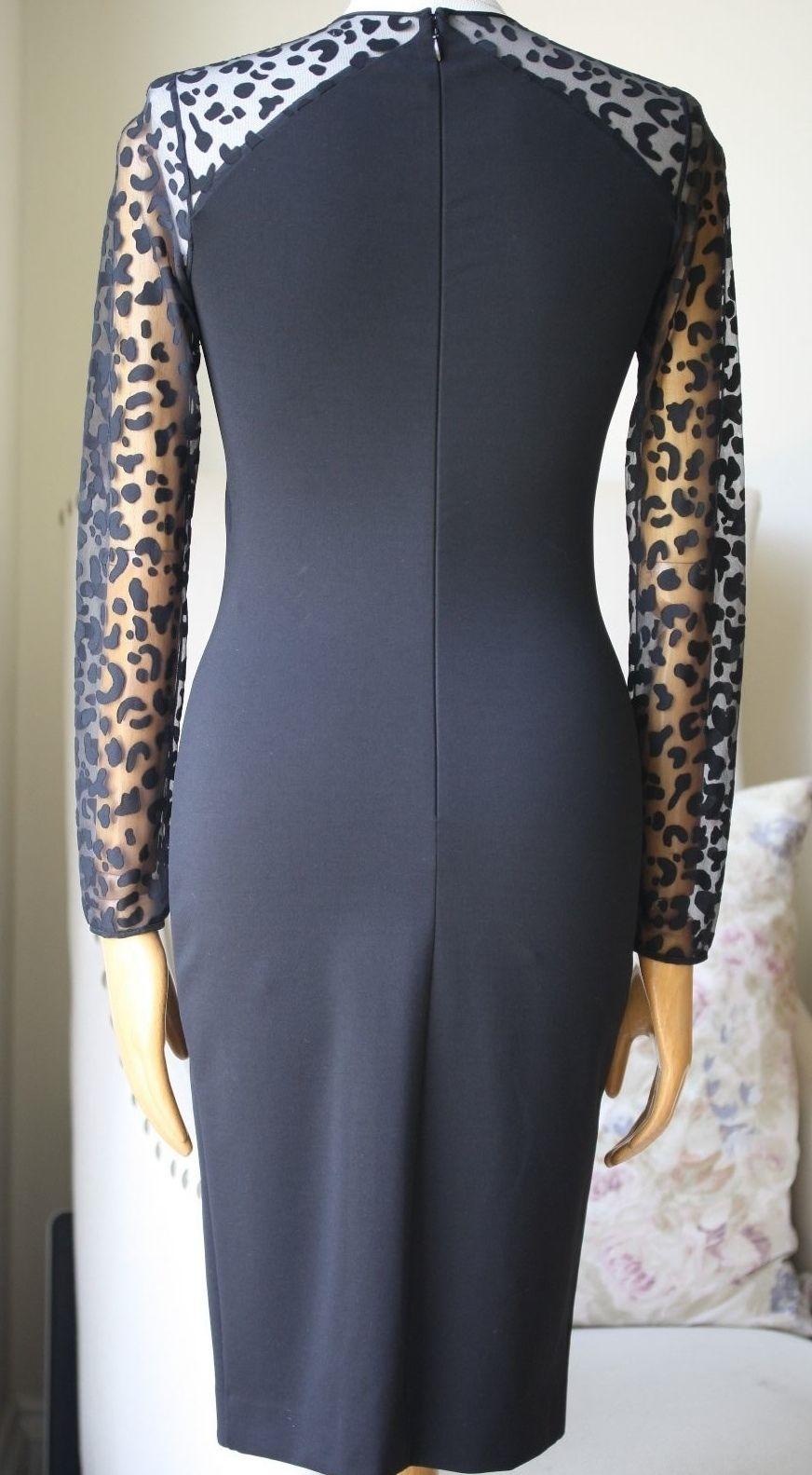 Black Stella McCartney  Devoré-Paneled Stretch-Jersey Dress
