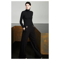 Stella McCartney Disk Trim Wide Leg Trousers Pants