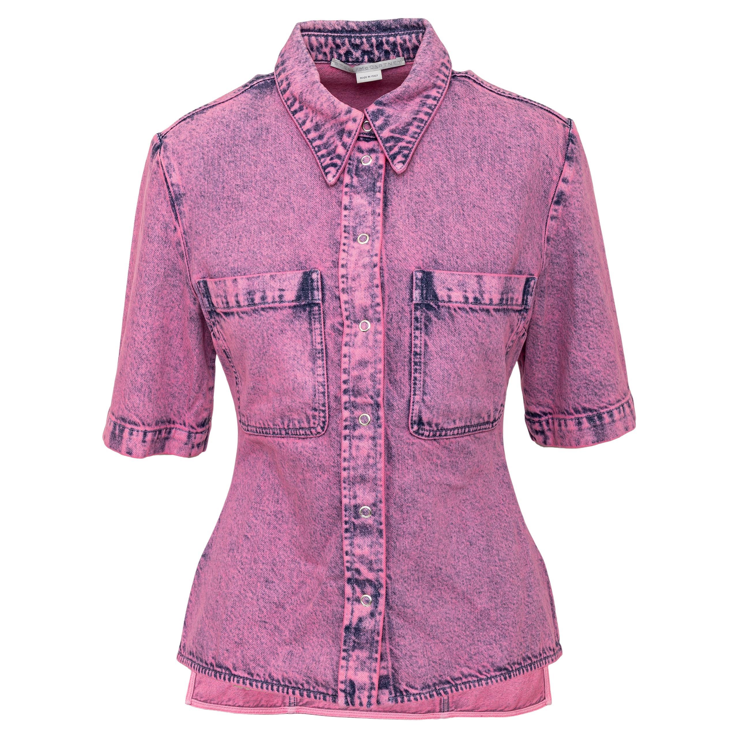 Stella McCartney Dyed Denim Shirt - '10s For Sale