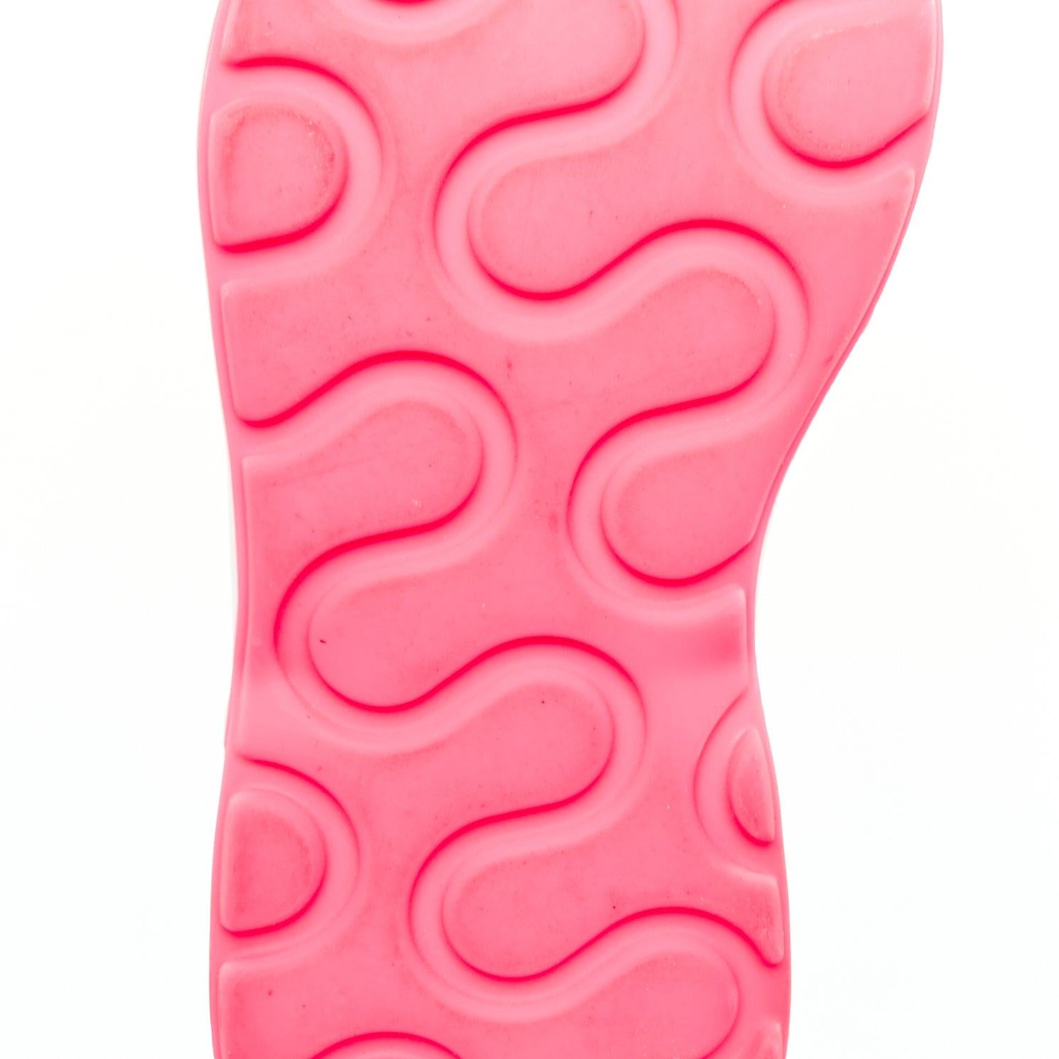 STELLA MCCARTNEY Eclypse pink fabric patchwork dad sneakers EU38 For Sale 5