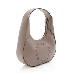 Stella McCartney Eco Alter Nappa Perforated Logo Small Hobo