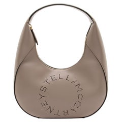 Stella McCartney Eco Alter Nappa Perforated Logo Small Hobo