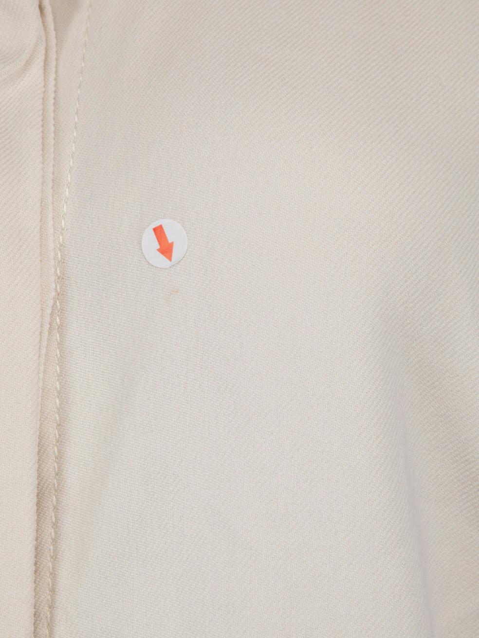 Women's Stella McCartney Ecru Snap Button Long Jacket Size S For Sale