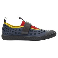 Stella McCartney Elyse in pelle d'oro specchiata con piattaforma in legno EU34.5