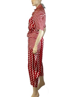 Stella McCartney - Ensemble deux pièces EU 42 à motifs mixtes rouges et blancs