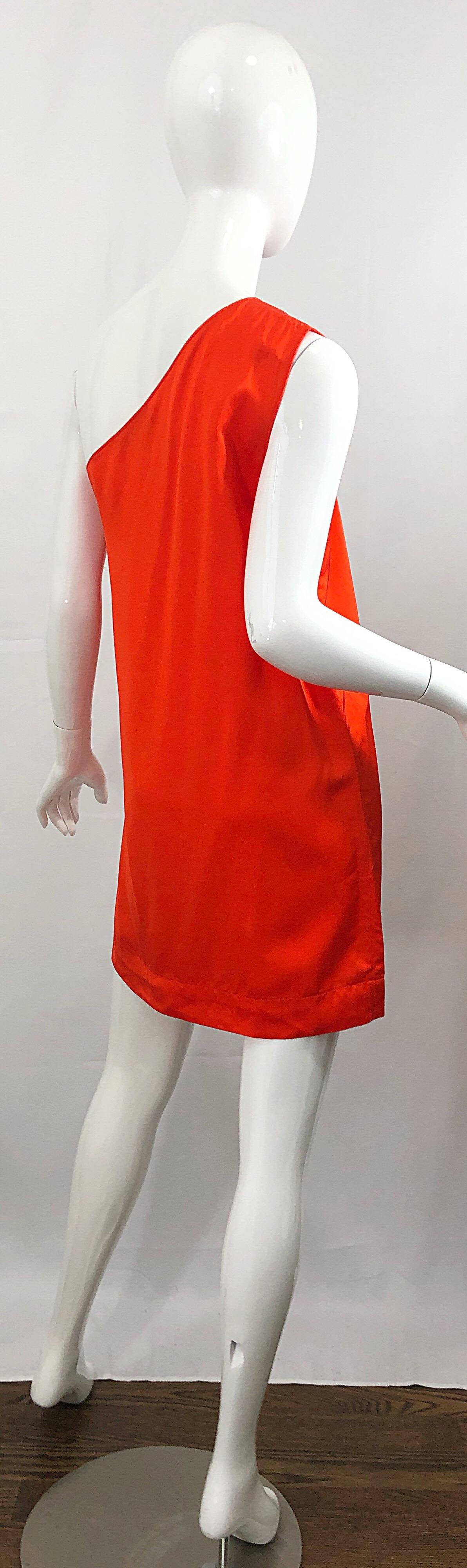 orange stella mccartney dress