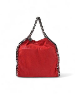 Stella McCartney Falabella 3 Cadenas en Tessuto Scamosciato Rosso