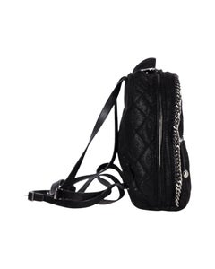 Stella McCartney Falabella Backpack in Black Faux Leather