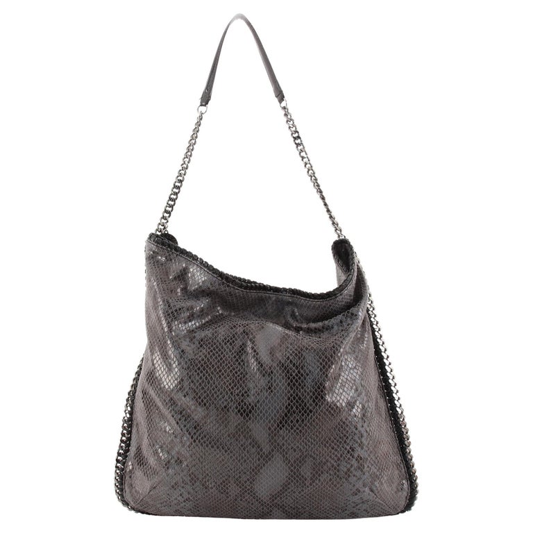 Stella McCartney Falabella Crossbody Bag Faux Python XL For Sale at 1stDibs