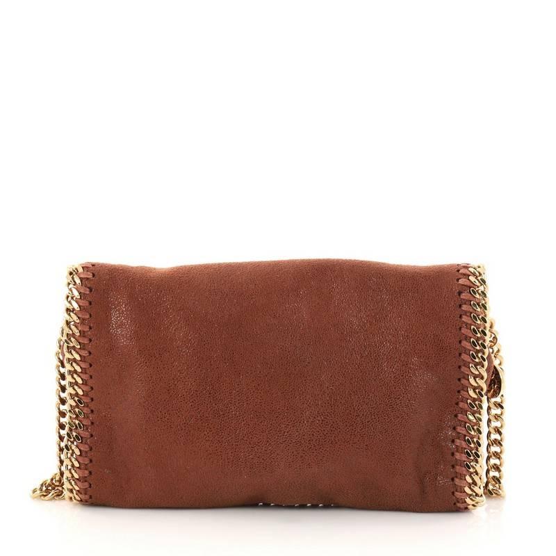 Brown Stella McCartney Falabella Crossbody Bag Shaggy Deer Mini