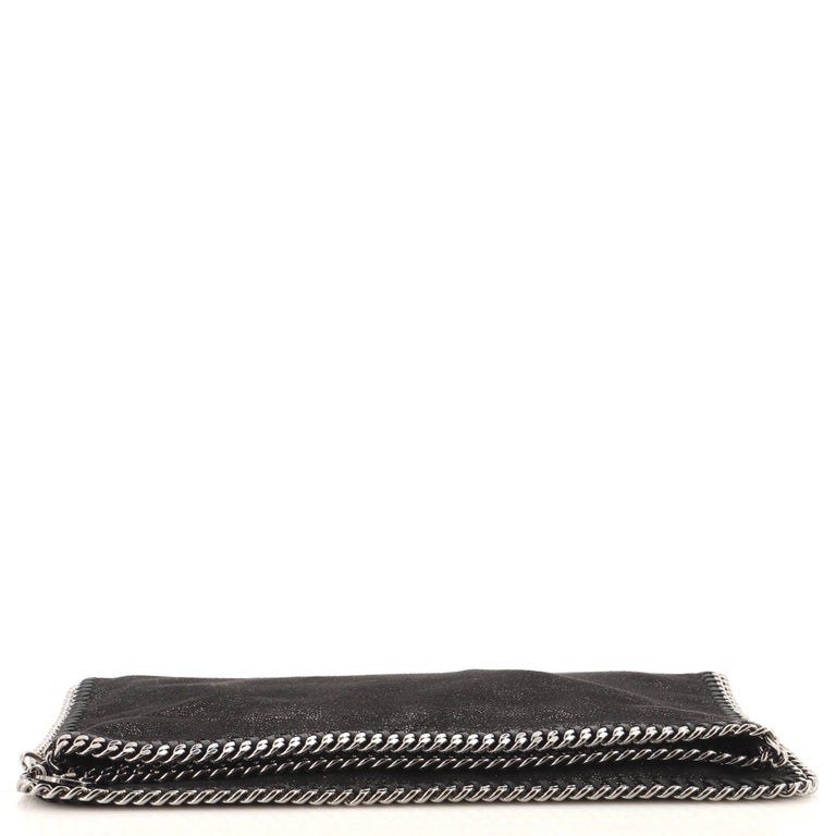 Stella McCartney Falabella Flap Clutch Shaggy Deer In Good Condition For Sale In New York, NY