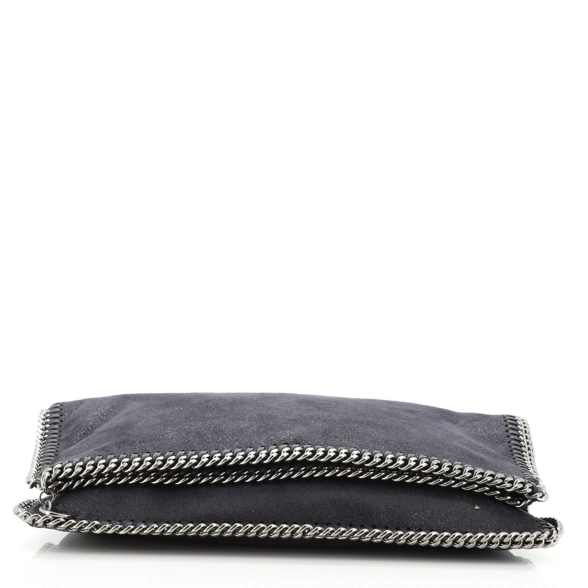 Stella McCartney Falabella Flap Clutch Shaggy Deer In Good Condition In NY, NY