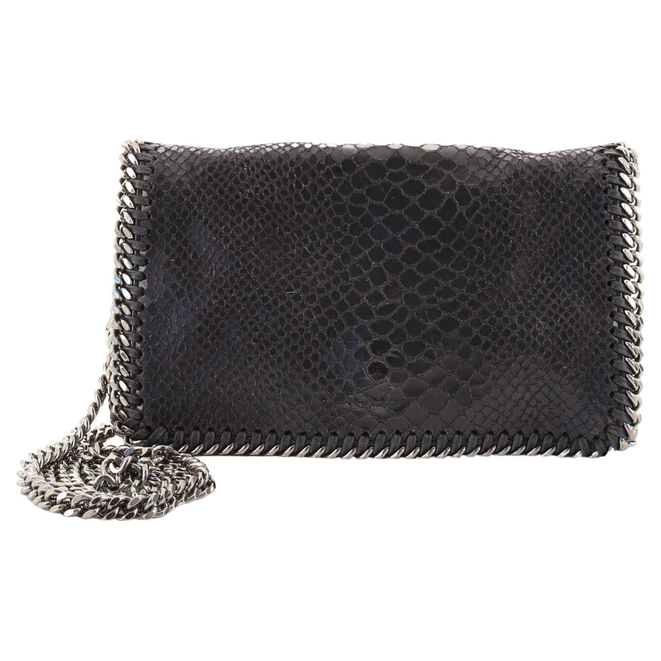 Stella McCartney Falabella Fold Over Crossbody Bag Shaggy Deer Tiny at
