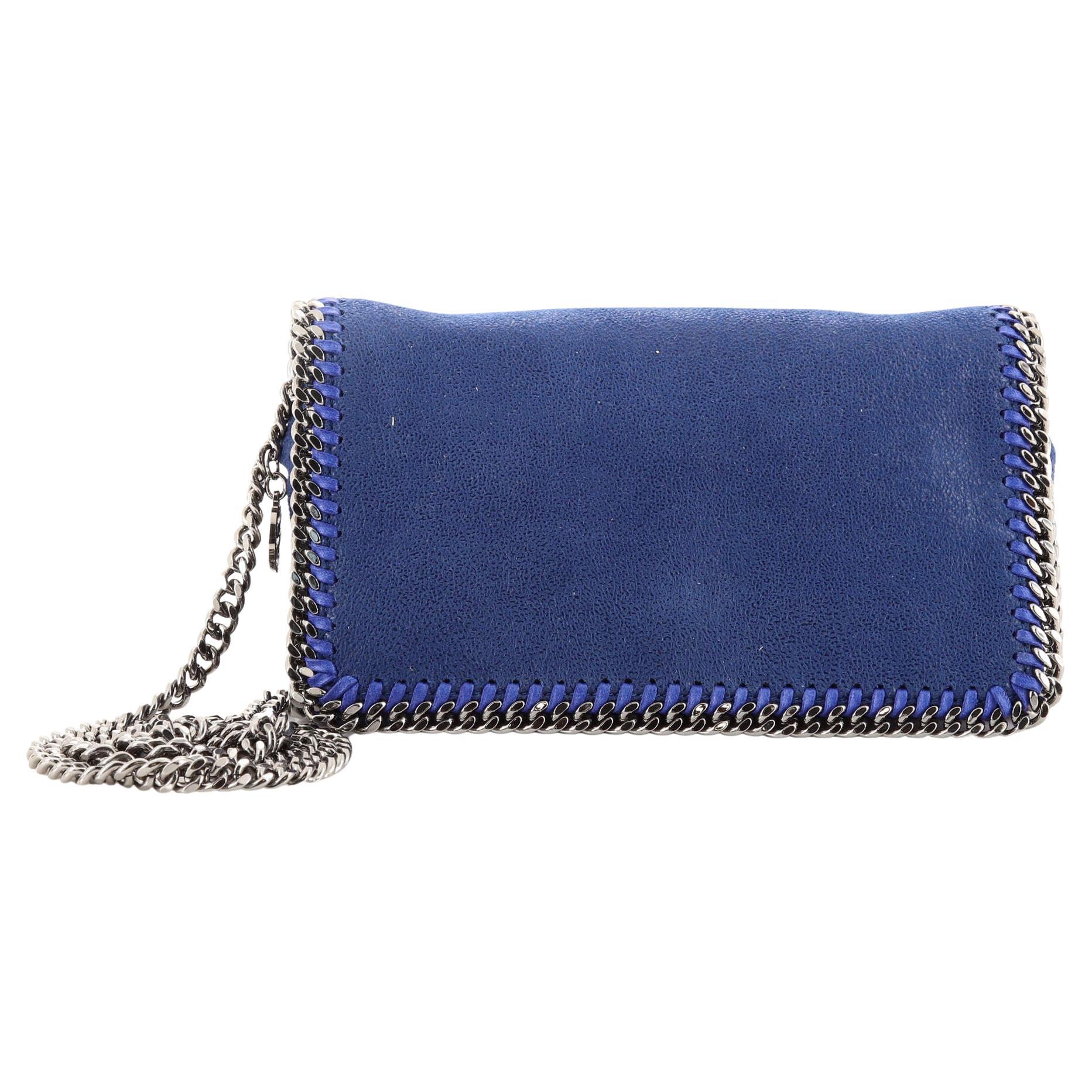 Stella McCartney Falabella Fold Over Flap Crossbody Bag Shaggy Deer