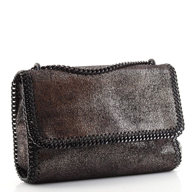 Stella McCartney Falabella Flap Crossbody Bag Shaggy Deer Small at 1stDibs