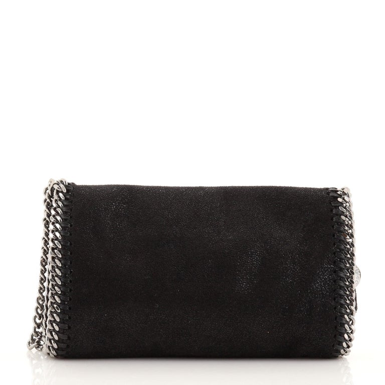 Stella McCartney Falabella Flap Crossbody Bag Studded Shaggy Deer Mini