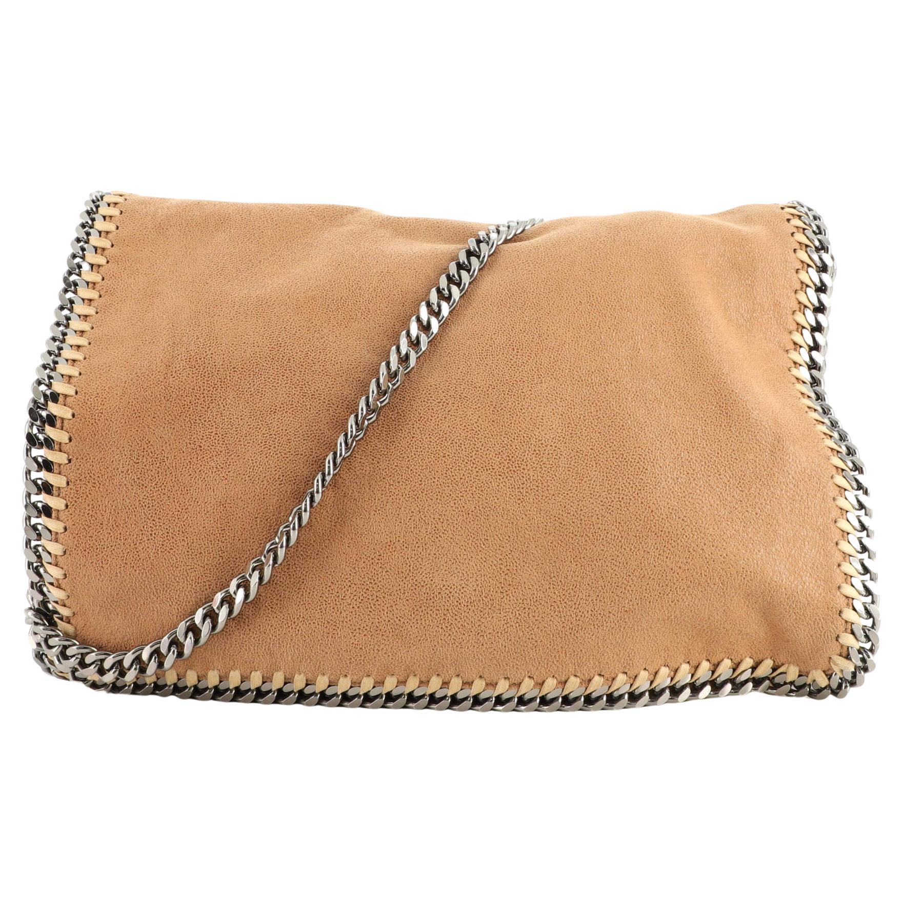 Stella McCartney Falabella Fold Over Crossbody Bag Embellished Shaggy