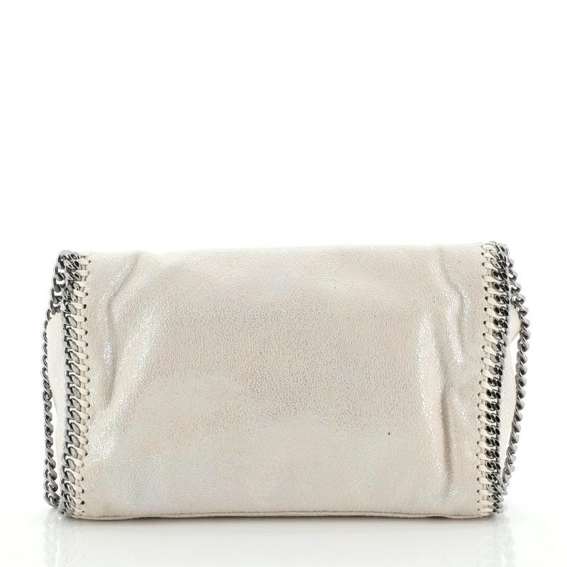 Stella McCartney Falabella Flap Shoulder Bag Shaggy Deer Small In Good Condition In NY, NY