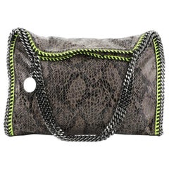 Stella McCartney Falabella Fold Over Bag Faux Python