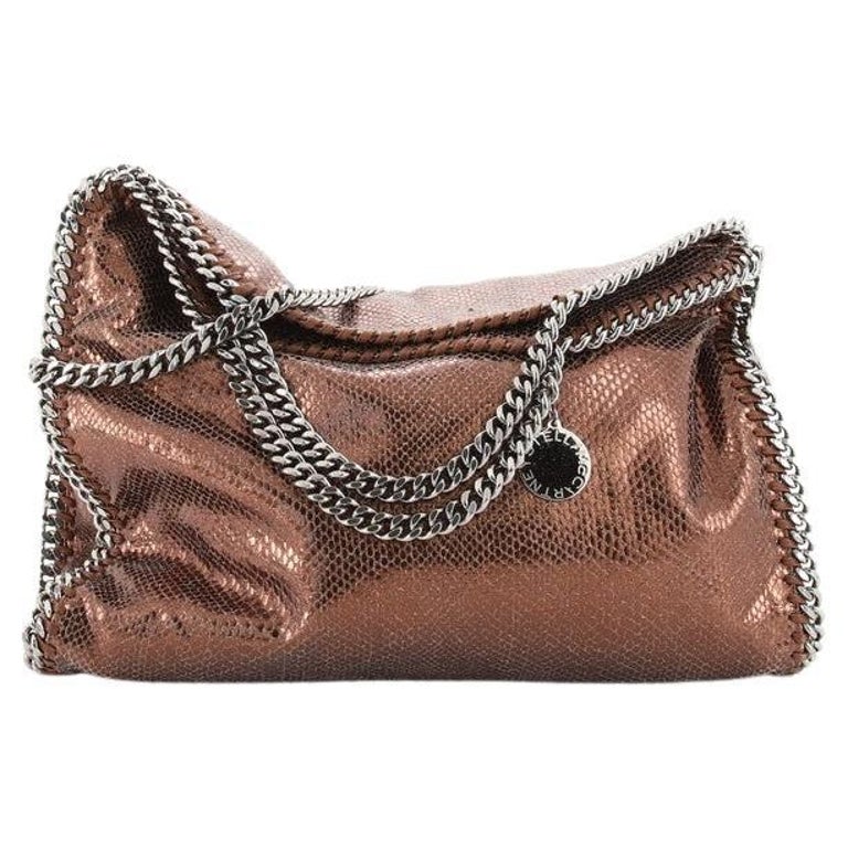 Portefeuille Stella McCartney En Python Marron - Femme - Occasion