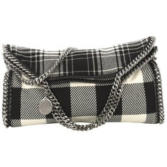 Stella McCartney Falabella Fold Over Bag Gingham Wool