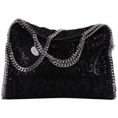 Stella McCartney Falabella Fold Over Bag Sequin Embellished Velvet