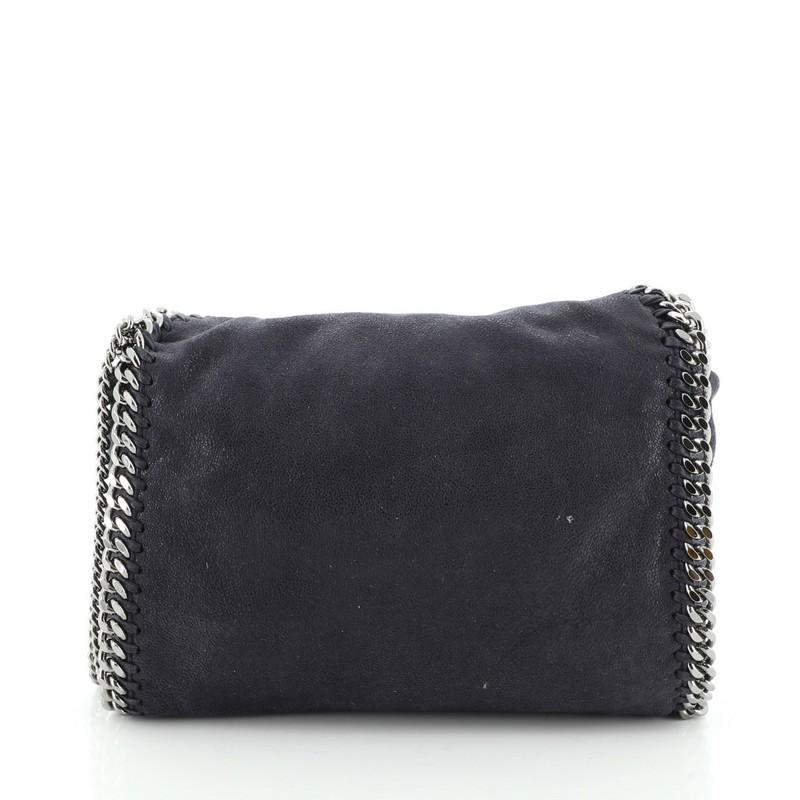 Stella McCartney Falabella Fold Over Crossbody Bag Faux Leather Mini In Good Condition In NY, NY