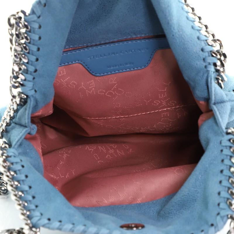Stella McCartney Falabella Fold Over Crossbody Bag Shaggy Deer Mini In Good Condition In NY, NY