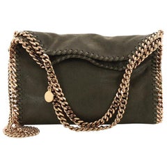 Stella McCartney Falabella Fold Over Crossbody Bag Shaggy Deer Mini