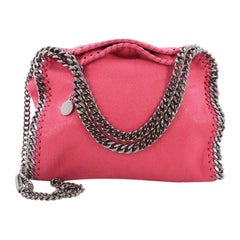Stella McCartney Falabella Fold Over Crossbody Bag Shaggy Deer Mini