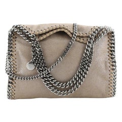 Stella McCartney Falabella Fold Over Crossbody Bag Shaggy Deer Mini