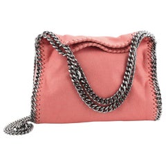 Stella McCartney Falabella Fold Over Crossbody Bag Shaggy Deer Mini