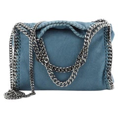 Stella McCartney Falabella Fold Over Crossbody Bag Shaggy Deer Mini