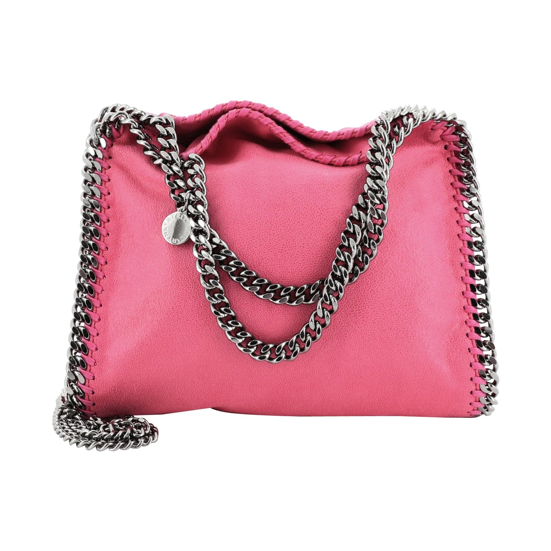 Stella McCartney Falabella Fold Over Crossbody Bag Shaggy Deer Mini