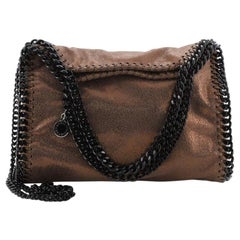 Stella McCartney Falabella Fold Over Crossbody Bag Shaggy Deer Mini